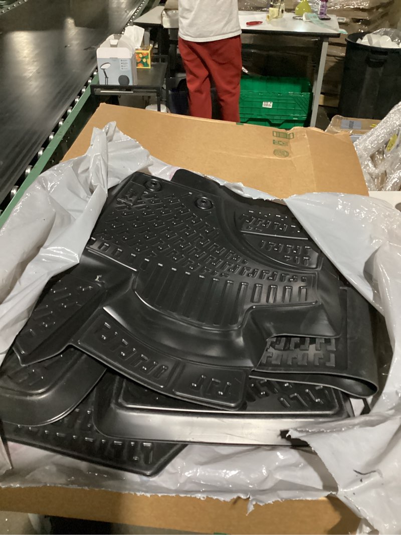 Condition photo showing As Is for Kia Sorento 2011-2013 Floor Mats 3D Custom Fit Compatible with Kia Rubber Car Mats Laser Measured Floor Liners All Weather Heavy Duty Waterproof Odorless Non-Slip TPE (Front & Rear, Black) Sorento 2011 - 2013