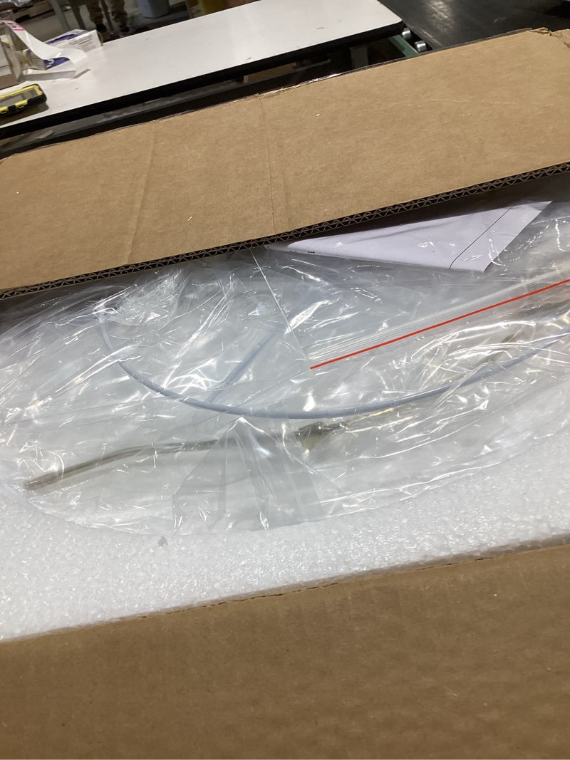 Condition photo showing Good Condition for modern ceramic linden table lamp - 30" white ball farmhouse design, classic nightstand large linden lamp tapered drum shade for living room, bedroom, office, and home ?white?