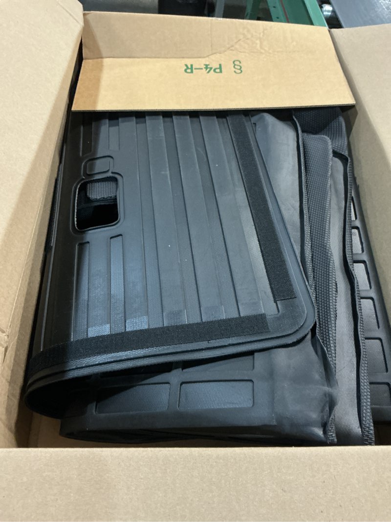 Condition photo showing Good Condition for tongama-floor mats for 2018-2024 chevrolet equinox/gmc terrain, all weather tpe trunk mat and backrest mats protector and cargo net and door sill guards for chevrolet equinox floor liner accessories 55)equinox/terrain|2018-2024