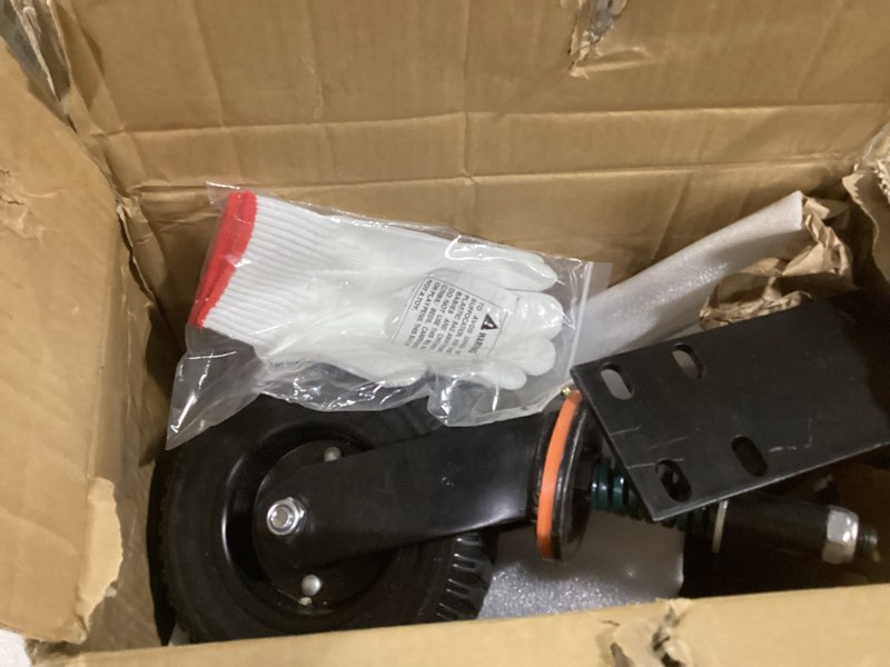 Condition photo showing Good Condition for Gate Wheel 8inch for Metal Tube Gate Wooden Door, Wheel Diameter, Heavy Duty Spring-Loaded Caster for Metal Tube Gates, 750 lbs Capacity, Black, 2 Pack 8-INCH 2 PACK