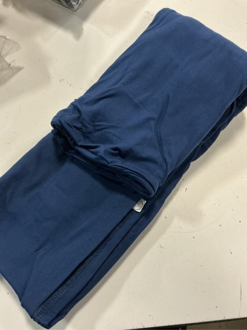 Condition photo showing Good Condition for alyvia spring box spring cover full size - jersey knit & stretchy wrap around 4 sides bed skirt for hotel & home - full/full xl, navy | snug fit for standard/xl full, 4 sided wrap around, bed skirt alternative for home & hotel