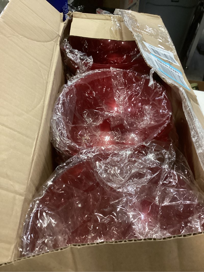 Condition photo showing New/Like New for Weysat 12 Pcs 4 Inch Christmas Hanging Ornaments Oversized Plastic Balls for Outside Lawn Yard Tree Hanging Decorations 12 4 Inch