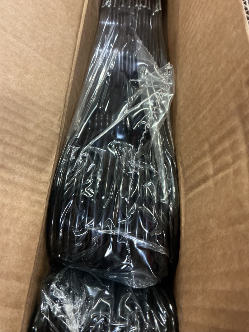 Condition photo showing New/Like New for black metal hangers 30 pack, 16.5" rubber coated non slip stainless steel hanger, space saving and heavy duty 20lbs capacity for clothes, suit, shirt, coat, dress, camisole