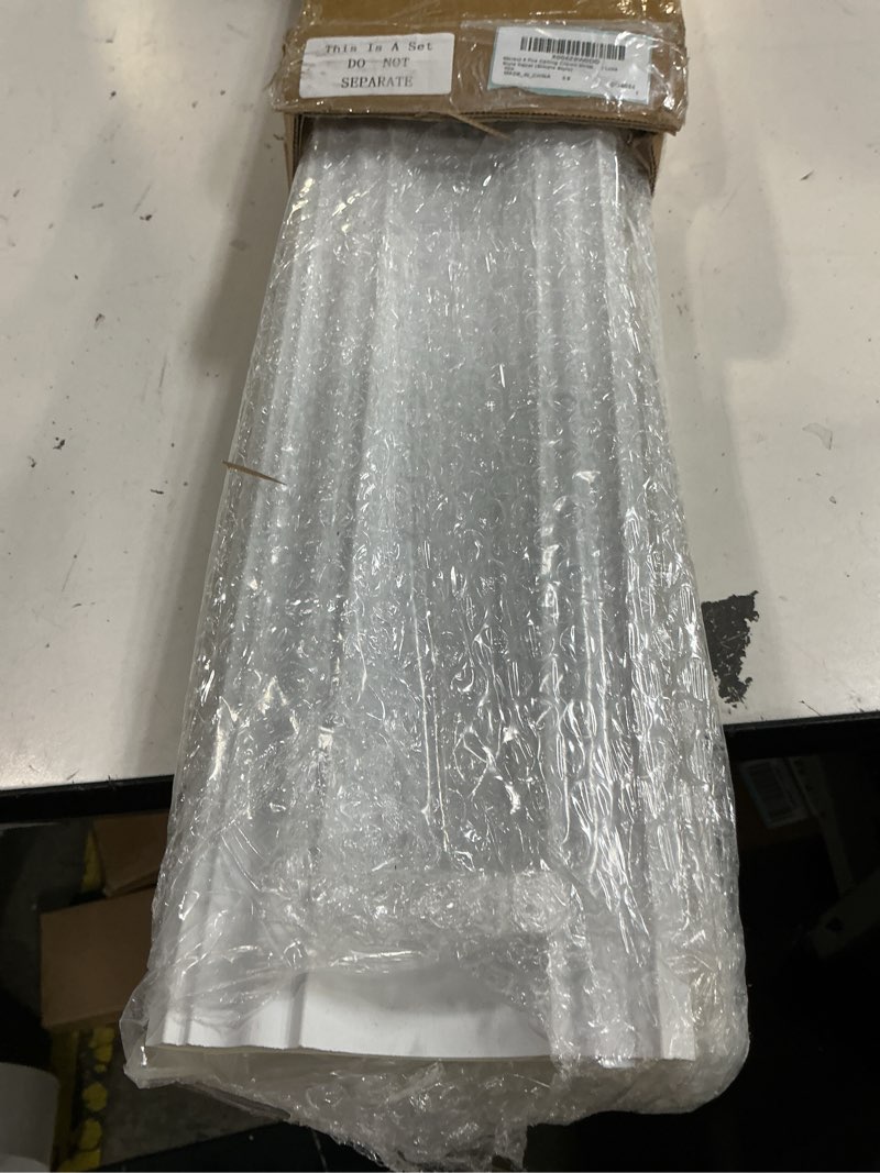Condition photo showing Good Condition for marsui 4 pcs ceiling crown molding trim 4-1/2 inch face x 189 in long total decorative ceiling crown moulding trim installed with glue (not included) luxe style decor (simple style) 47.2inch simple style 4