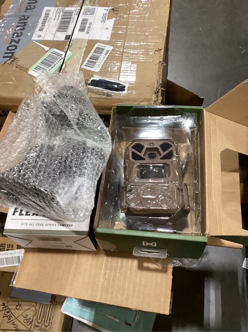 Condition photo showing As Is for moultrie edge 2 cellular trail camera - auto connect nationwide 4g lte - on demand 36mp photo - 1080p video with hd audio - 100 ft detection range - low glow flash edge 2 plus flex mount