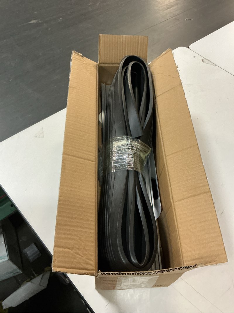 alophoty 8 FT Garage Door Seals Bottom Rubber, Heavy Duty U+O Ring Garage Door Bottom Seal with Alum