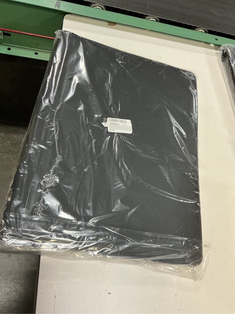 Condition photo showing New/Like New for premium card binder 16 pocket, 1000+ cards pu cover trading card binder side loading card collection album holder folders for mtg, tcg, game cards & sports cards, kpop (black)