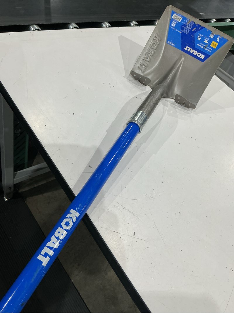 Condition photo showing As Is for kobalt 20.5-in fiberglass d-handle transfer shovel