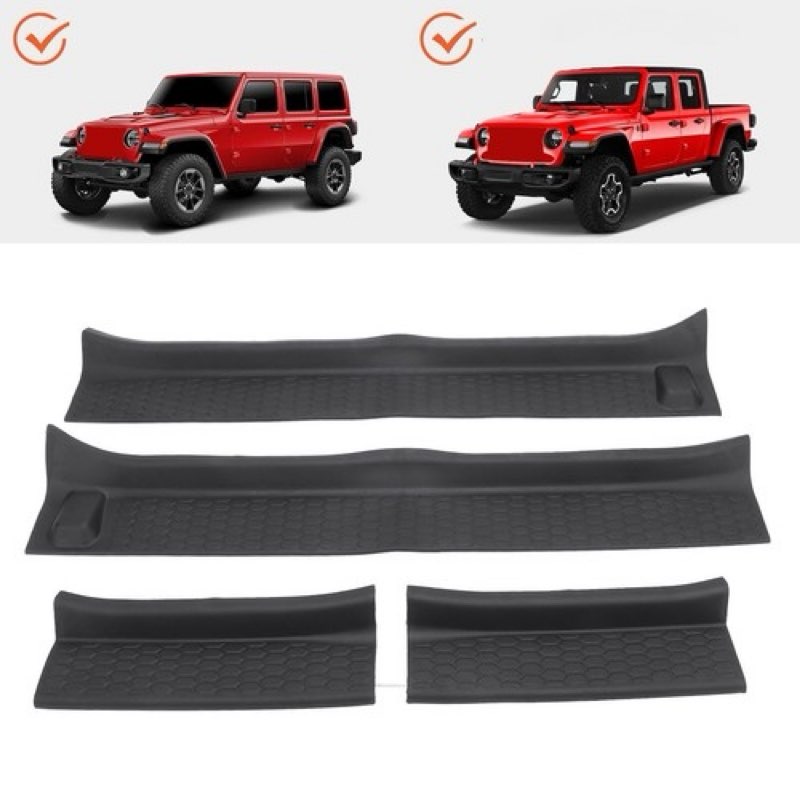  Similar 4 Pcs Car Door Sill Guard Front Rear Protective Anti Slip Textured