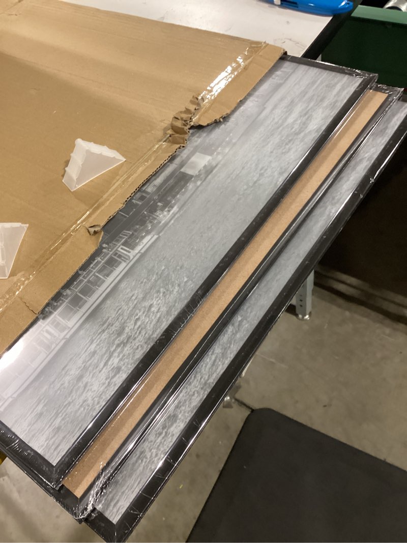 Condition photo showing New/Like New for upsimples 20x30 picture frame black 3 pack, scratch-proof poster frames 20 x 30 for photo gallery - slide-in strips, horizontal or vertical wall mounting