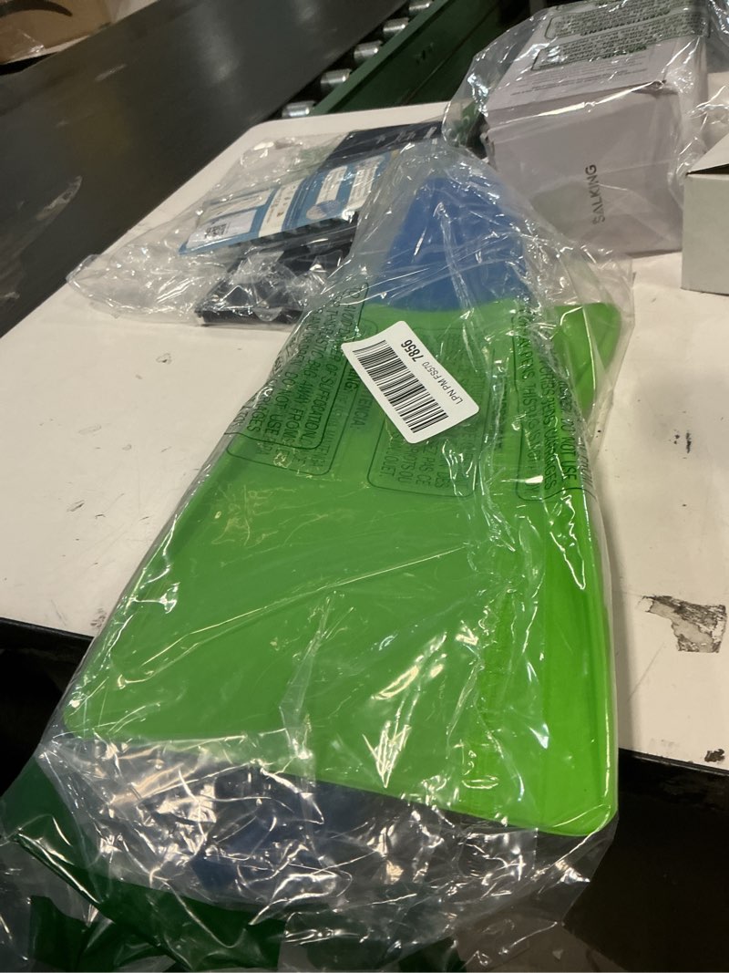 Condition photo showing Good Condition for Sporti Adult-Kids Swim Fins for Pool Lap Swimming - Long Floating Fins for Swimming & Snorkeling - Swim Flippers for Training M 5-6 / W 6-7 Lime-Green-Blue