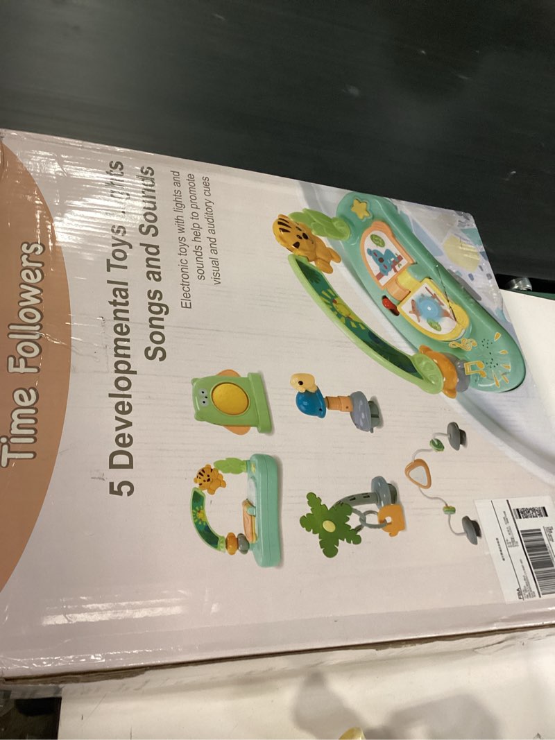 Condition photo showing New/Like New for Time Followers® 4-in-1 Baby Activity Center | 3 Stage Grow Stationary Standing Toddler Play Table | Tummy Time,Exersaucer, Jumpers & Bouncers | Babies Essential for Baby Ages 6M+ (Beige)