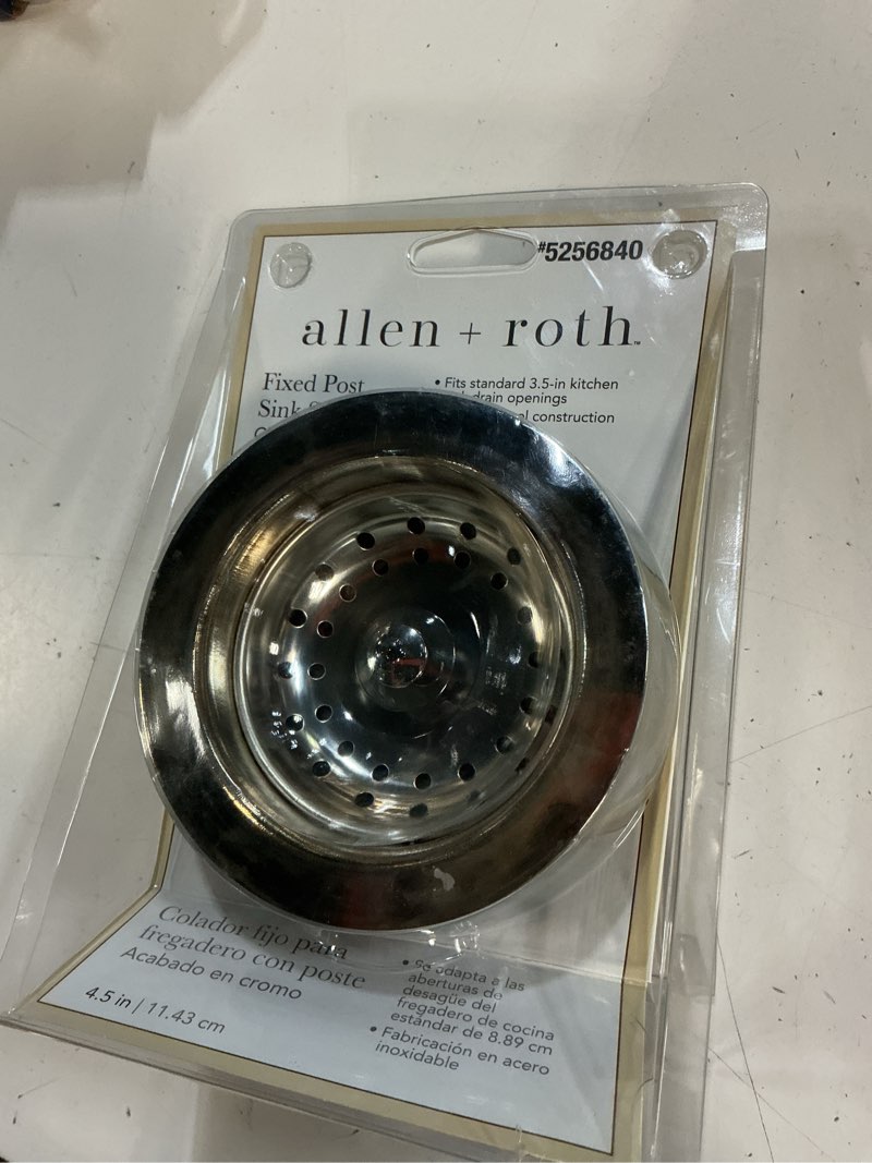 Condition photo showing Good Condition for allen + roth 3.5-in stainless steel rust resistant strainer with lock mount included