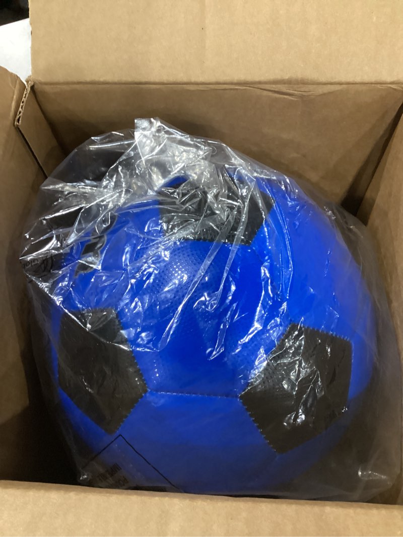 Condition photo showing Good Condition for wilson traditional soccer balls black/royal size 5