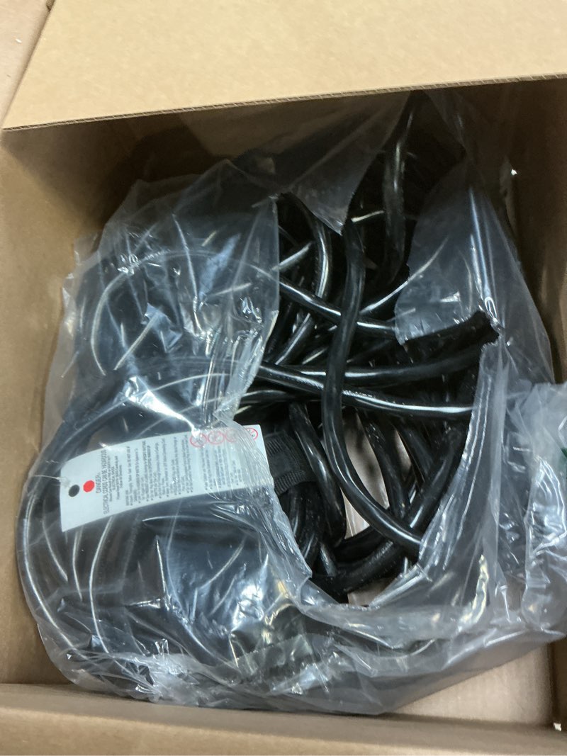 Condition photo showing Good Condition for POWGRN 100 Ft 10AWG Black Outdoor Extension Cord Waterproof Heavy Duty 10 Gauge 3 Prong, Flexible Cold-Resistant Long Power Cord Outside with Lighted Indicator End, 15Amp 1875W SJTW ETL Listed 100FT 10AWG Black