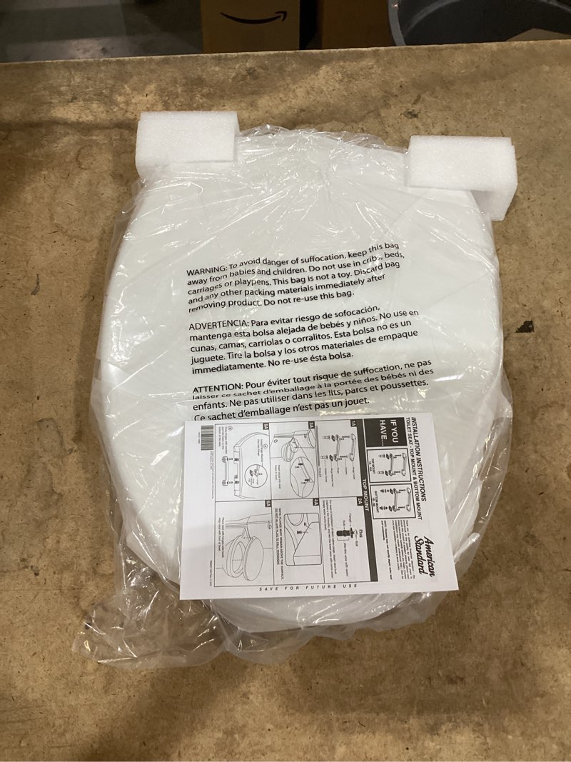 Condition photo showing New/Like New for american standard 5025a65g.020 telescoping el luxury seat wht, white