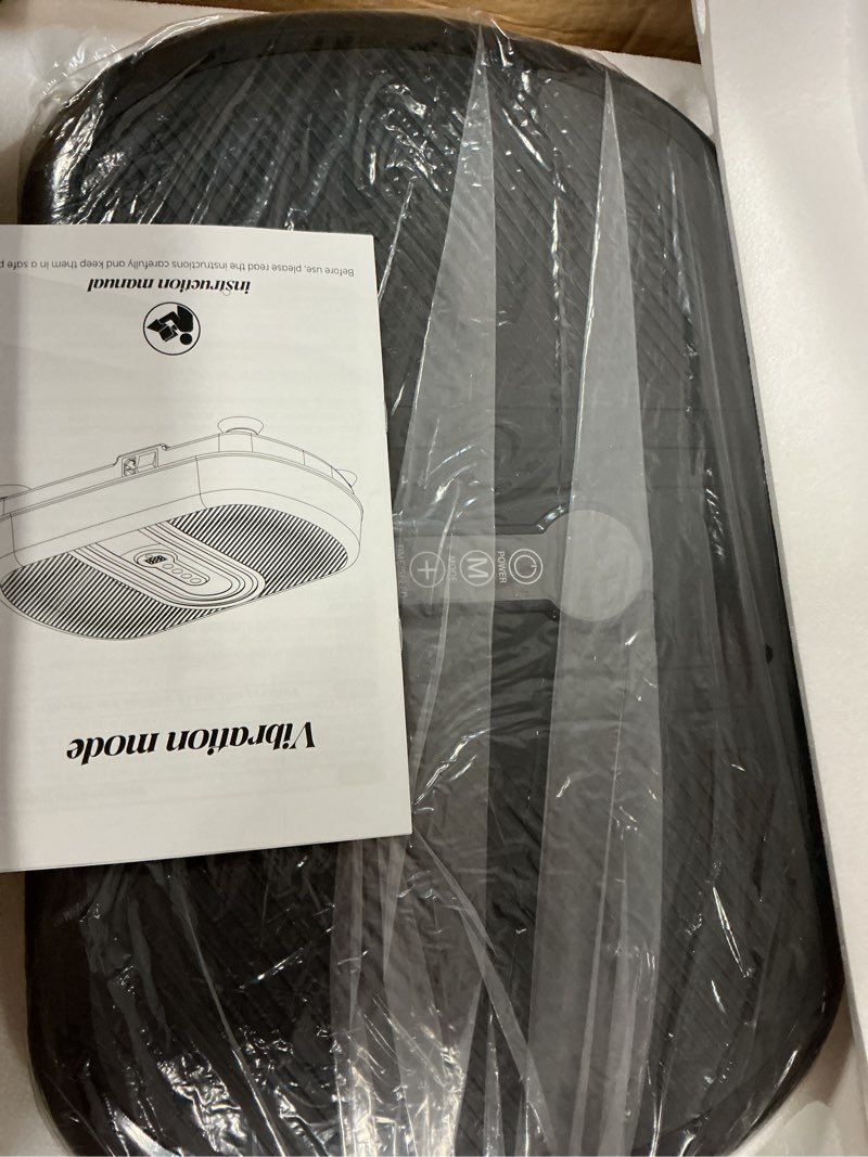 Condition photo showing Good Condition for vibrating plate for lymphatic drainage, vibration plate exercise machine with bluetooth & silicone pedal, power plate vibration platform for weight loss, muscle toning, with resistance bands