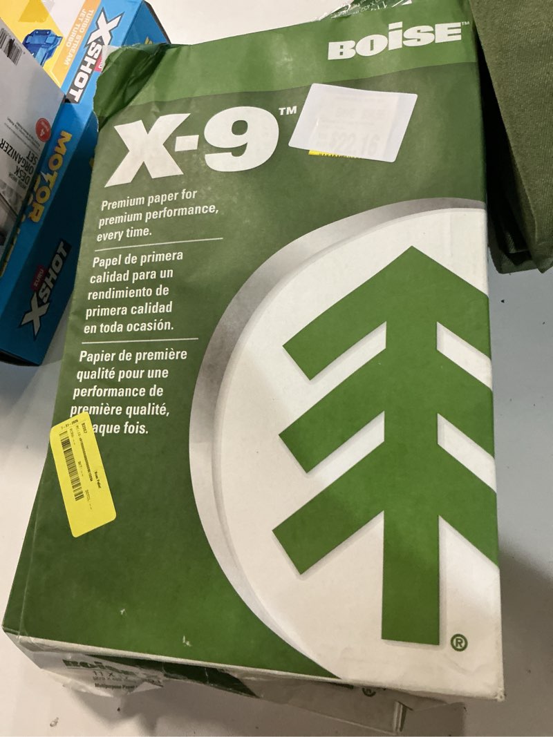 Condition photo showing New/Like New for boise x-9 multipurpose printer and copy paper, 5 reams, white, ledger (11 x 17 inches)