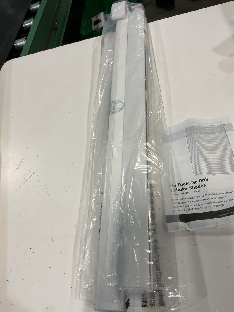 Condition photo showing New/Like New for lazblinds no tools no drill cordless cellular shades, blackout light blocking honeycomb shades for home, thermal insulation blinds for windows, 30" w x 36" h, white blackout-white 30" w x 36" h