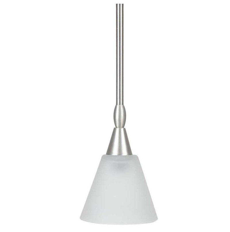 Sunset Lighting F3450-53 Pendant with Faux Alabaster Shades, Satin Nickel Finish