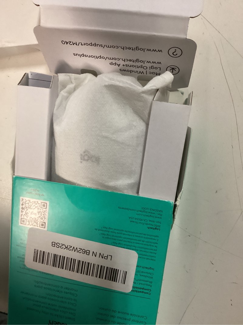 Condition photo showing Good Condition for Logitech M240 Silent Bluetooth Mouse, Wireless, Compact, Portable, Smooth Tracking, 18-Month Battery, for Windows, macOS, ChromeOS, Compatible with PC, Mac, Laptop, Tablets - Off White Bluetooth Off White