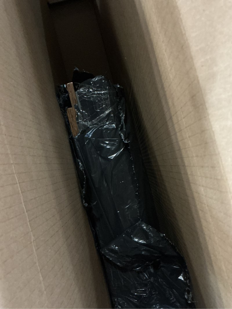 Condition photo showing As Is for TFK 20-29-37Gallon Fish Tank Stand with Power Outlet, Heavy Duty Metal Aquarium Stand with Two Storage Drawers for Fish Tank Accessories Storage, Perfect for Turtle Tank, Reptile Terrarium, Brown Brown 20-29-37 Gallon