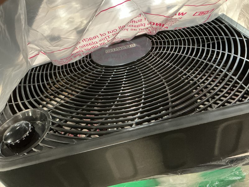 Condition photo showing Good Condition for utilitech 20-in 120-volt 3-speed high velocity indoor black box fan