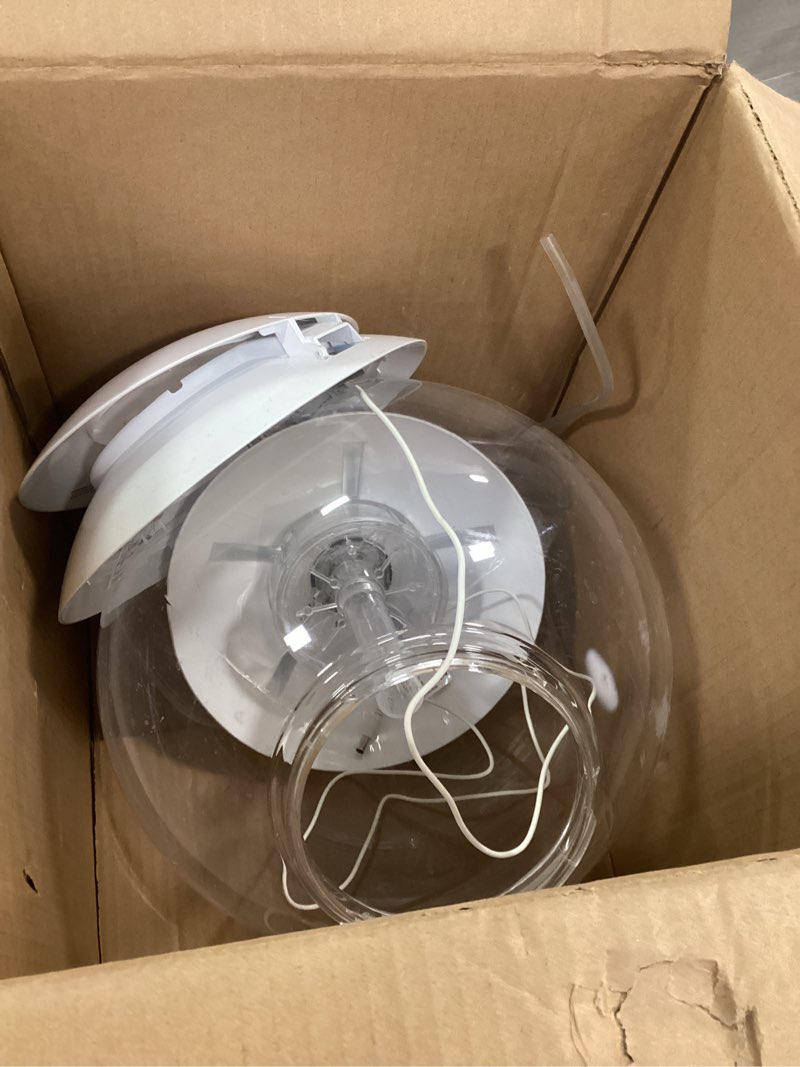 Condition photo showing As Is for biOrb Halo 15 Acrylic 4-Gallon Aquarium with Multi-Color Remote-Controlled LED Lights Modern Compact Tank for Tabletop or Desktop Display, White Series 7 White 4 Gallon