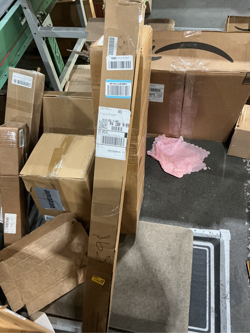 Condition photo showing New/Like New for Double Curtain Rod 72 to 144 Inch, HOTOZON 1 Inch Heavy Duty Double Curtain Rods for Windows 60 to 140 Inches(5-11.6 ft), Telescoping Drapery Rod with Simple End Finials, Black Black 72-144"