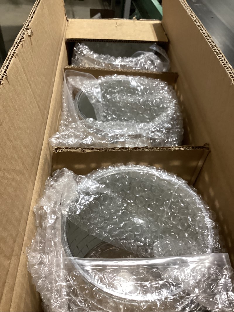 Condition photo showing Good Condition for 6 pcs disco ball vases,6" x 6.7" disco ball centerpieces decor,silver mirror plastic vase disco ball planter for wedding,birthday,office table decorations