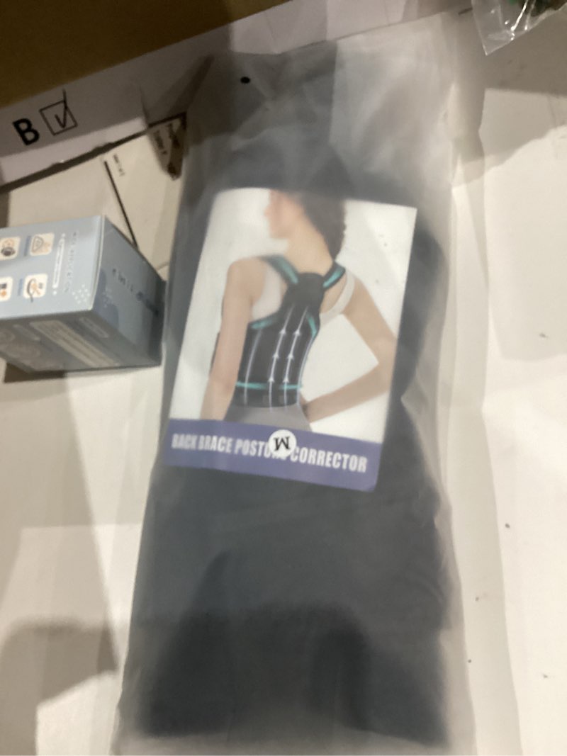 Condition photo showing Good Condition for Posture Corrector for Women & Men, Back Brace Straightener with Adjustable Support, Relief for Neck/Shoulder/Back Pain, Scoliosis & Hunchback Correction, Breathable Mesh Design Medium Black