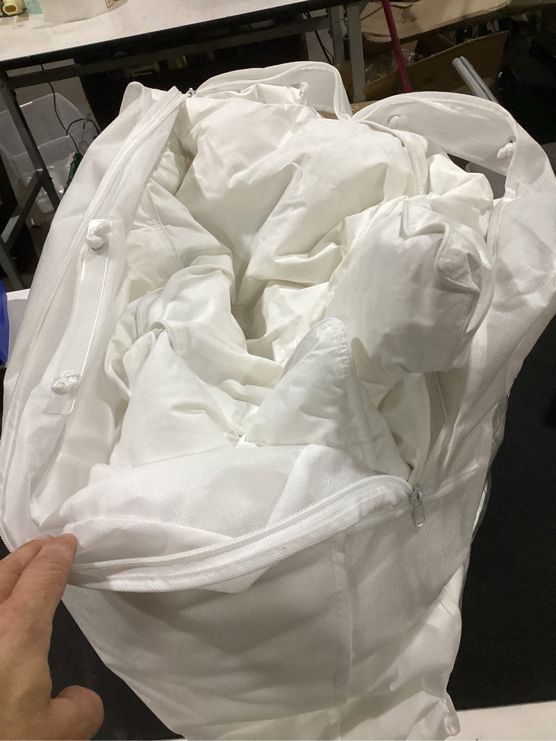 Condition photo showing As Is for manchester mills temperloft serenity pillows standard (set of 2), down/down alternative fill, 20x26, 100% cotton cover, found in leading hotels nationwide hospitality quality delivered to your home