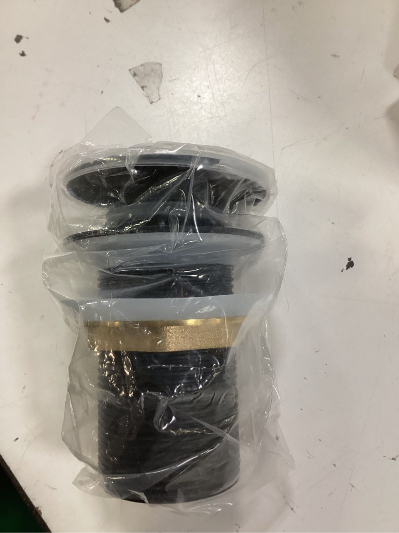 Condition photo showing Good Condition for pop-up drain for freestanding tub, black free standing bathtub drain stopper fits most freestanding tubs, cupc certification (matte black)