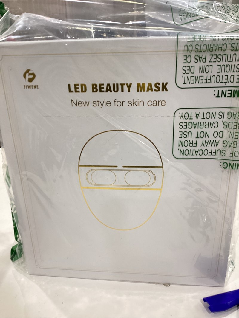 Condition photo showing Good Condition for HSA Red Light Therapy LED Facial Mask -Red & Blue Light Anti Aging FSA Face Mask- Salon Treatment for Acne,Wrinkles & Redness at Home,Ideal Skincare Device for Women & Men