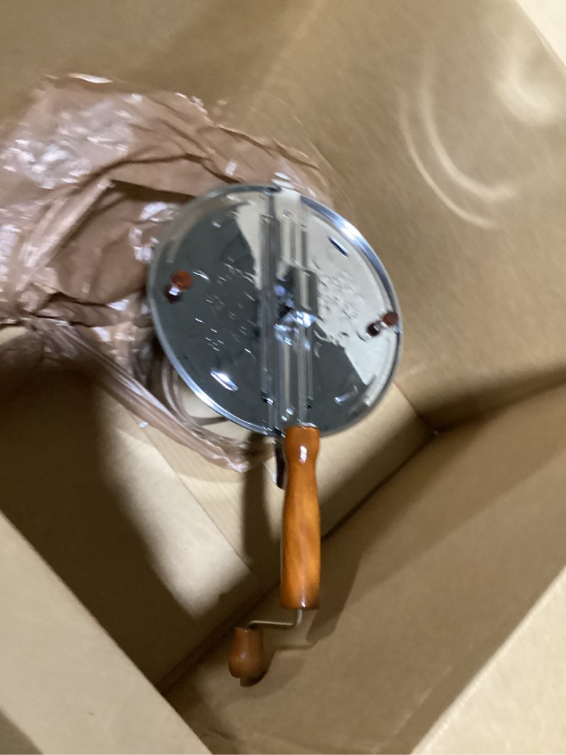 Condition photo showing New/Like New for original whirley pop popcorn maker - wabash valley farms gourmet popcorn popper, aluminum pot with nylon gears, 3-minute stove top popper, home movie night (silver)