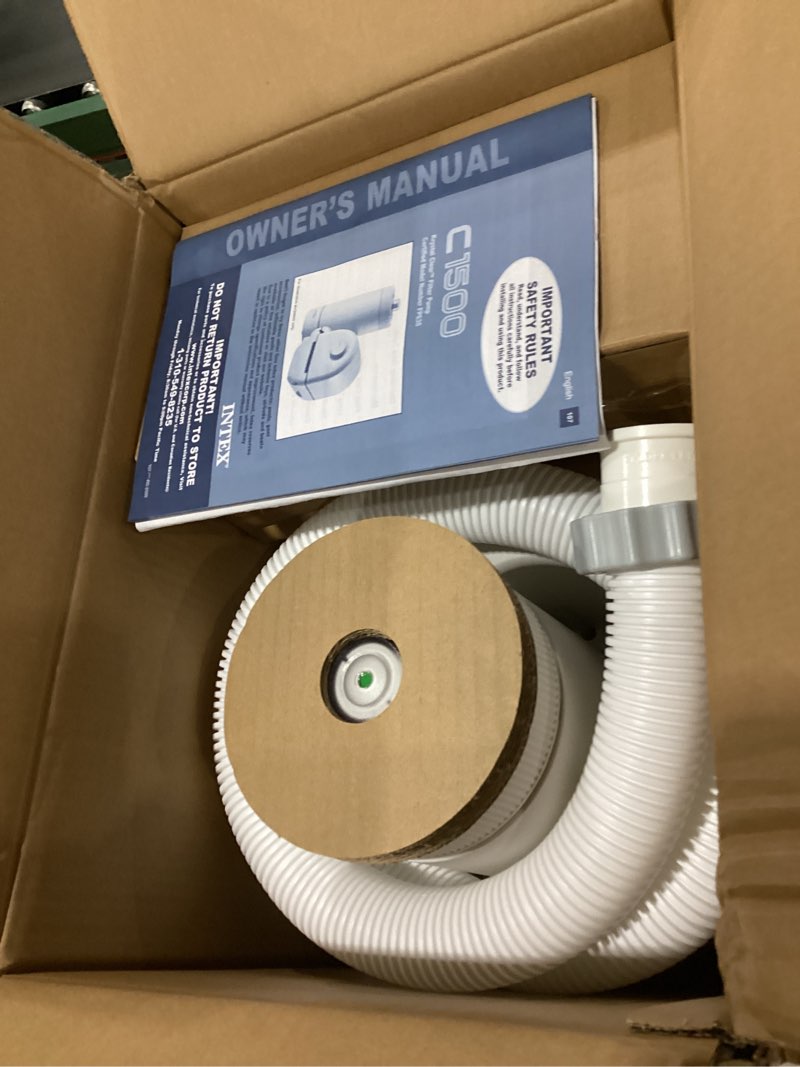 Condition photo showing New/Like New for INTEX C1500 Cartridge Filter Pump for AGP: 1500 GPH Pump Flow Rate - Cartridge Gauge Indicator - HydroAeration Technology - Includes Type A Filter Cartridge - Turnover Rate/System Flow 1180 GPH