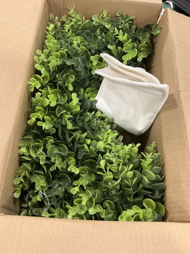 Condition photo showing New/Like New for Boxwood Wreaths for Front Door Spring Summer Wreaths Farmhouse Door Hanger,Last Name Year Round Porch Decor, 20 inch Wreath with Personalized Monagram sash Embroidered -20 inch (D)