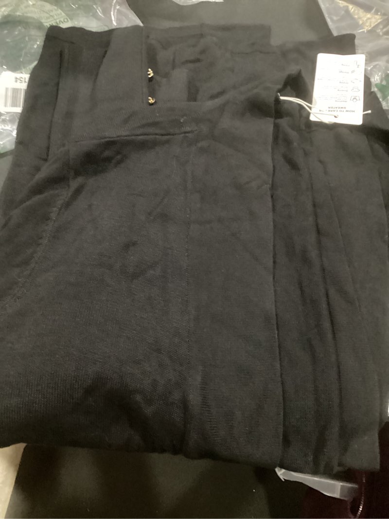 Condition photo showing New/Like New for (large) cardigan for women dressy casual long sleeve open front knit cardigan sweaters large black