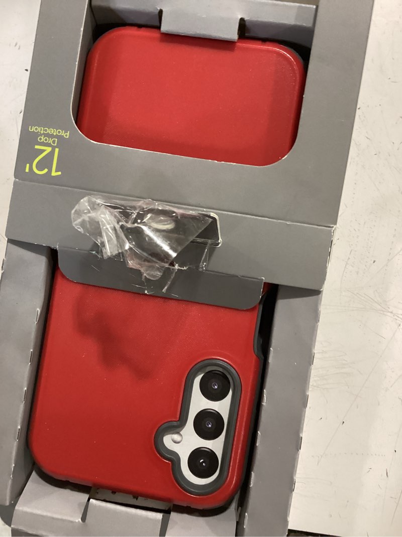 Condition photo showing Good Condition for onn slim rugged phone case for samsung galaxy a14 5g - red/gray
