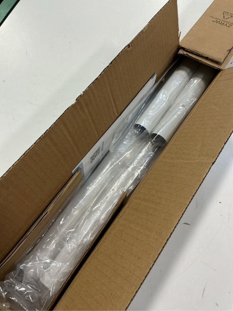 Condition photo showing Good Condition for White Tension Curtain Rod 51-145In, Extra Long Adjustable Tension Rod No Drilling for Window or Bath