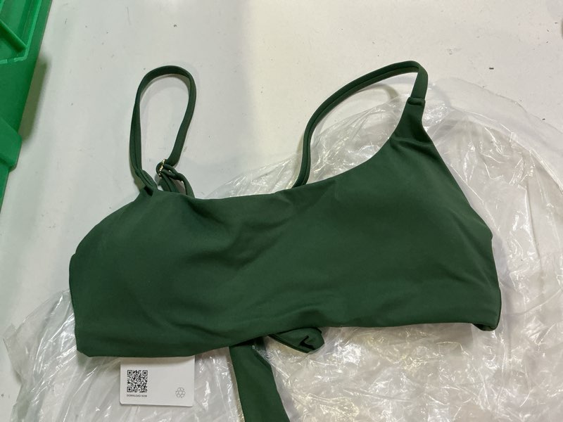 Condition photo showing Good Condition for italian scoop neck bikini top, xs, palm