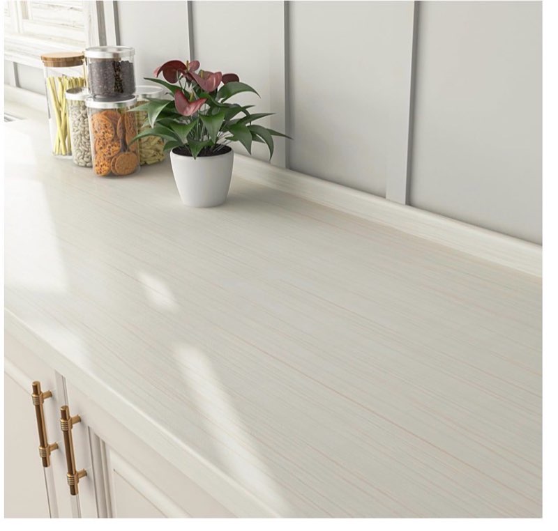 funstick 24"x200" white beige wood contact paper peel and stick wood wallpaper waterproof wood grain