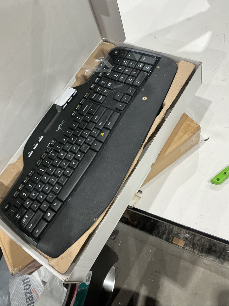 Condition photo showing As Is for logitech mk735 performance wireless keyboard & mouse combo (renewed)