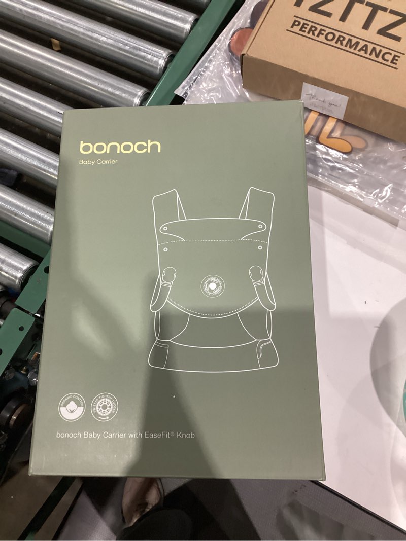 Condition photo showing New/Like New for bonoch Baby Carrier Newborn to Toddler - EaseFit Adjust Knob for Baby Hip Healthy Develop, Ergonomic Cotton Infant Carrier, Dual Lock Belt, Storage Bottle Pocket, 3 Bibs, 10-44lbs, Shower Gifts Deep Gray General Size