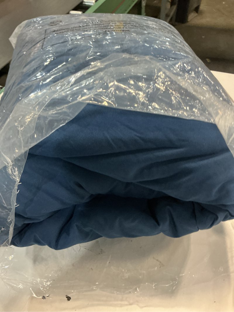 Condition photo showing Good Condition for EASELAND Queen Size Down Alternative Comforter - Quilted Duvet Insert for All Seasons, Soft Lightweight with Corner Tabs, Summer Winter Warm Bedding, Navy 88×88 Inches Queen Dark Blue