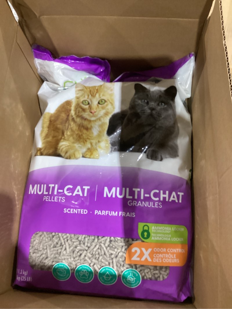 Condition photo showing New/Like New for Fresh News Multi-Cat Non Clumping Paper Cat Litter, 25 Pound, Packaging May Vary Multi-Cat Pellets 25 Pounds