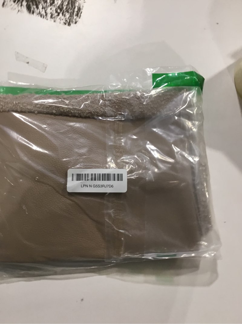 SINYASAN Set of 2 Fluffy Boucle Pillow Covers 18"x18", Oatmeal Textured Throw Pillow Covers with Fau