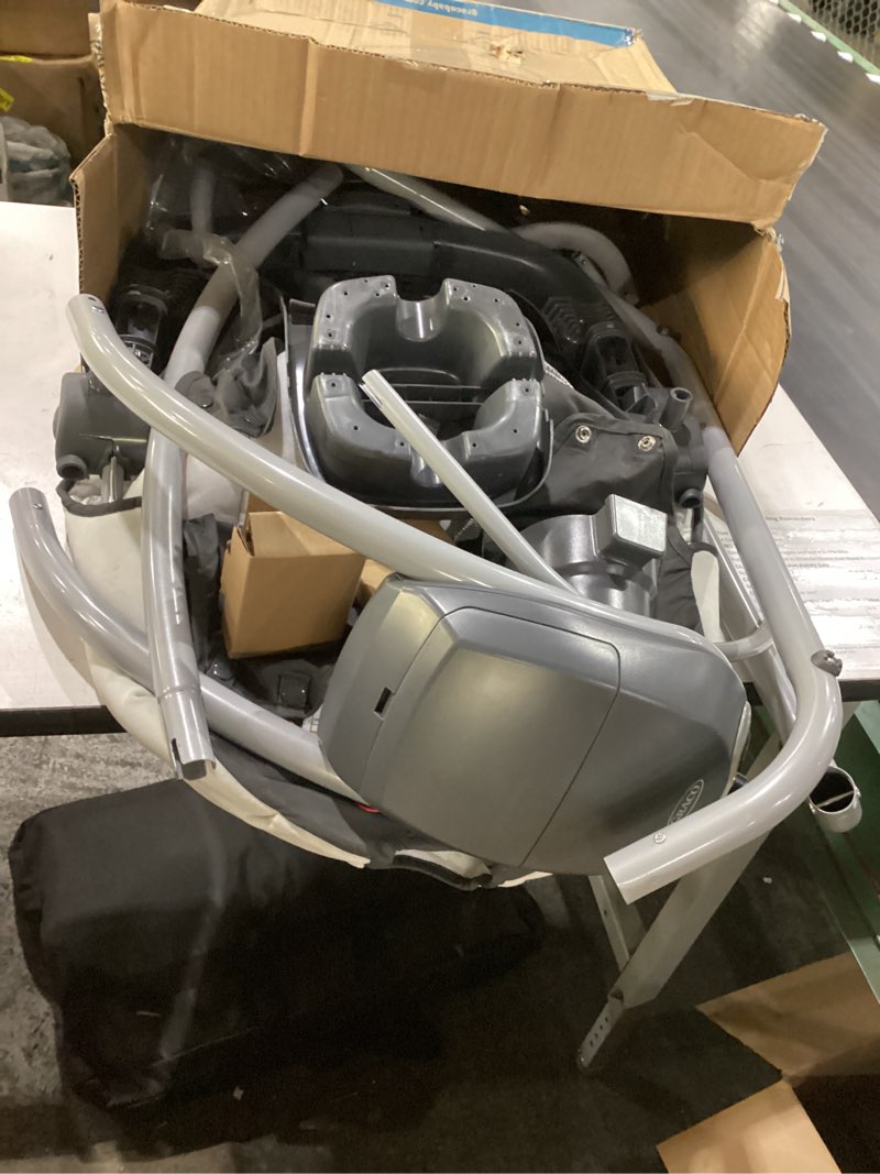 Condition photo showing Good Condition for graco duetsoothe swing and rocker with removable swing seat and 6 swinging speeds for toddler swing seat and swing chair sapphire