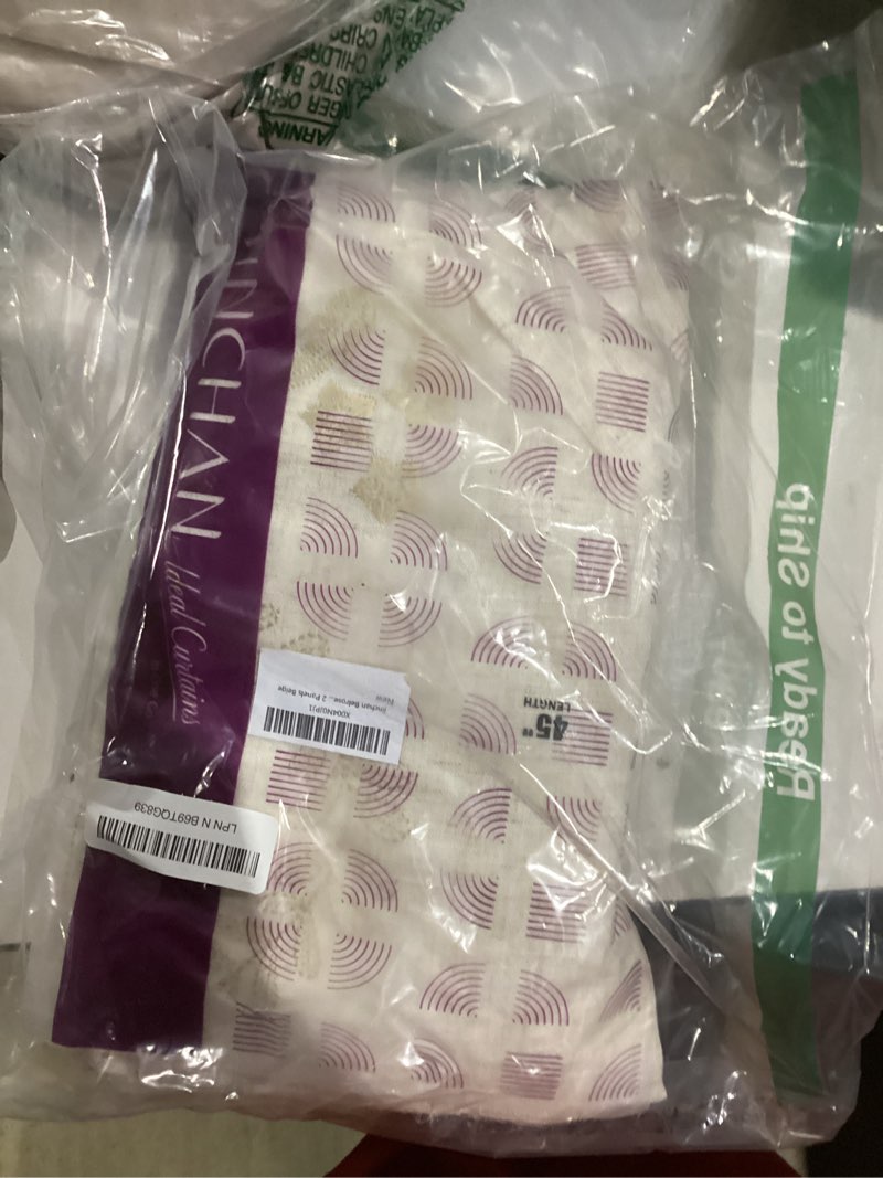 Condition photo showing New/Like New for jinchan belrose linen floral cafe curtains 45 inch length embroidered farmhouse curtains for kitchen bedroom bathroom small windows curtain set light filtering 2 panels beige 50"w x 45"l (pack of 2) *linen beige