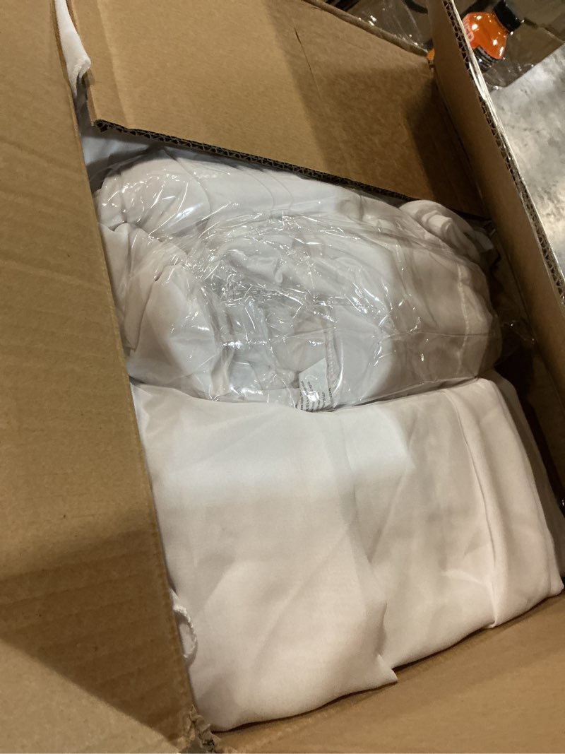 Condition photo showing New/Like New for 10 Panels White Ceiling Drapes for Wedding 5ftx20ft Sheer Drapery Chiffon Fabric Arch Draping Curtains for Party Ceremony Birthday Baby Shower Reception Stage Ceiling Decorations 60"W x 240"L (Pack of 10) White